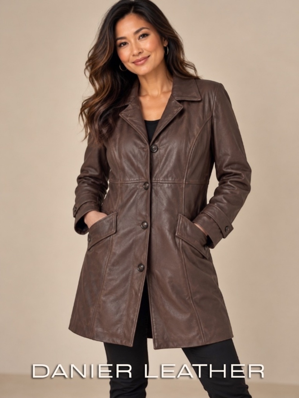 Danier Leather Trench Coat XL 🤎 Luxe Espresso Brown | Classic Timeless. Bundle